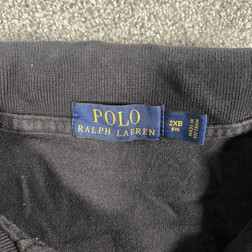 Polo Ralph Lauren Polo Shirt Mens 2XB Big Black Red Pony Short Sleeve Cotton